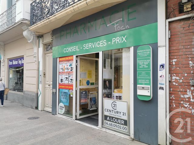 commerce à louer - 68.5 m2 - PERPIGNAN - 66 - LANGUEDOC-ROUSSILLON - Century 21 Côte Catalane Immobilier